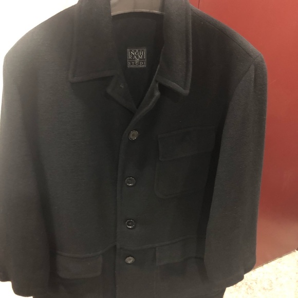 Men’s Black Wool Coat